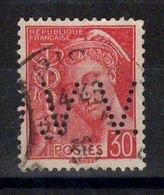 Perforé - YV 412 Perfin .V V. / VV - Used Stamps