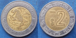 MEXICO - 2 Pesos 2008 Mo Bi-metallic KM# 604 Monetary Reform - Edelweiss Coins - Mexique