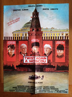 AFFICHE CINEMA ORIGINALE FILM TWIST AGAIN A MOSCOU 1986 NOIRET CLAVIER BLIER LAMOTTE 51.7CMX38.7CM DE JEAN MARIE POIRE - Posters