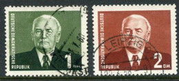 DDR / E. GERMANY 1958 Pieck Definitive IV Used.  Michel  622-23 - Used Stamps