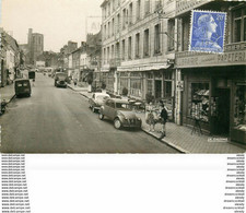 Photo Cpsm 80 AULT. Simca Aronde Et 2 Cv Sur Grande Rue 1959. Librairie Cartes Postales Et Hôtel Saint Pierre - Ault