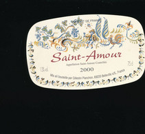 Etiquette  Vin SAINT-AMOUR  2000 69 Belleville - Año 2000