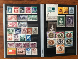 Poland 1956. Complete Year Set. 40 Stamps & 1 Block. MNH - Años Completos