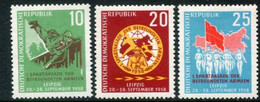 DDR / E. GERMANY 1958 Summer Spartakiad MNH / **.  Michel  657-59 - Neufs