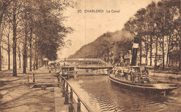 PIE-Th.Mu-22-8302 : CHARLEROI. LE CANAL. REMORQUEUR TYPE "GUÊPE" - Charleroi