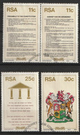 South Africa RSA - 1984 - New Constitution - Complete Set - Oblitérés