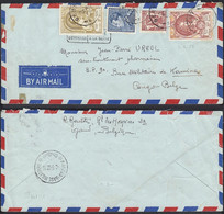 Belgique 1952 -Lettre Militaire Par Avion UPU à Destination Congo Belge. Griffe: "Trouvé à La Boîte"....  (DD)  DC-11180 - 1849-1865 Medaillons (Varia)