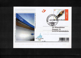 Belgium  2006 Olympic Games Torino Sledding Interesting Postcard - Hiver 2006: Torino