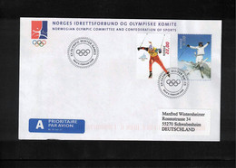 Norway 2006 Olympic Games Torino Interesting Letter - Invierno 2006: Turín