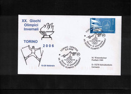 Italy / Italia 2006 Olympic Games Torino Torch Interesting Cover - Winter 2006: Turin