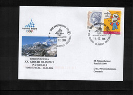 Italy / Italia 2006 Olympic Games Torino Bardonecchia Interesting Cover - Invierno 2006: Turín