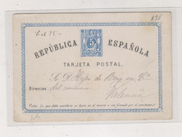 SPAIN 1874 Postal Stationery - Briefe U. Dokumente