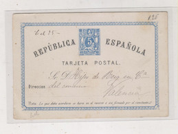 SPAIN 1874 Postal Stationery - Brieven En Documenten