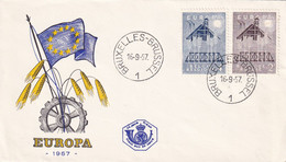Belgium 1957 Cover: EUROPA CEPT; European Union - 1957
