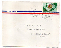 Haute Volta -1968--BOBO-DIOULASSO  Pour Besançon-25..tp Année Droits Homme. Seul Sur Lettre.....cachet .... - Upper Volta (1958-1984)