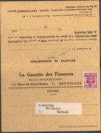 Typo Obp/cob 273 5c/30c (Bruxelles-Brussel 1929) Op Drukwerk - Typografisch 1922-31 (Houyoux)