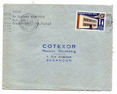 Haute Volta - OUAGADOUGOU  Pour Besançon-25..tp Central Téléphonique  Seul Sur Lettre..cachet - Obervolta (1958-1984)