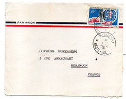 Haute Volta - 1968--OUAHIGOUYA  Pour Besançon-25..tp  20° Ans OMS   Seul Sur Lettre.....cachet - Haute-Volta (1958-1984)