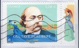 2021-1 Ex Oblitéré Du Feullet  " GUSTAVE FLAUBERT 1821-1880 "  à 1.28 €  MARGE DROITE ILLUSTREE - Used Stamps