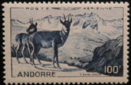 LP3844/349 - 1950 - ANDORRE FR. - POSTE AERIENNE - N°1 NEUF** LUXE - Cote (2020) : 110,00 € - Posta Aerea