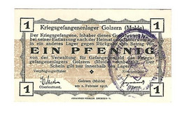 *germany Kriegsgefangenen Lager Golzern(mulde)  1 Pfennig     05.01  Unc - Otros & Sin Clasificación
