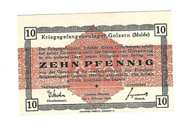 *germany Kriegsgefangenen Lager Golzern(mulde)  10 Pfennig     05.04a Unc - Otros & Sin Clasificación