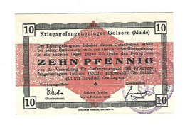 *germany Kriegsgefangenen Lager Golzern(mulde)  10 Pfennig     05.04b Unc - Autres & Non Classés