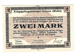 *germany Kriegsgefangenen Lager Golzern(mulde)  2 Mark     05.07a Unc - Altri & Non Classificati