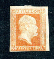 LOT005 Prussia 1850 Mi.1/scott2 M* ( Cat.€110.) - Neufs