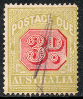 AUSTRALIA Sello Usado USO EN IMPUESTOS O TASA (TAXE) X 3p. Año 1909 – Valorizado En Catálogo U$S 52.00 - Fiscale Zegels