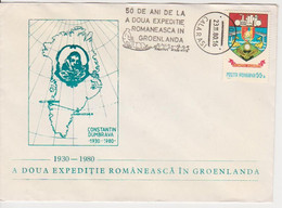 CALARASI, SECOND ROMANIAN EXPEDITION TO GREENLAND CONSTANTIN DUMBRAVA, DOG DOGS,  ROMANIA COVER - Explorateurs & Célébrités Polaires