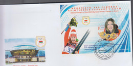 OLYMPICS - BELARUS - 2014 SOCHI MEDAL WINNERS SOUVENIR  SHEET ON  ILLUSTRATED FDC - Invierno 2014: Sotchi