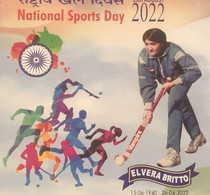 Elvera Britto, Captain & Women's Hockey Player,Arjuna Awardee,  Cancellation Hockey, Special Cover - Hockey (su Erba)