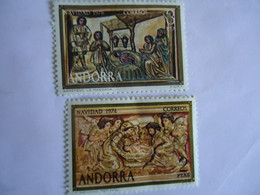 ANDORRA  SPAIN  MNH   STAMPS CHRISTMAS 1976 - Sonstige & Ohne Zuordnung