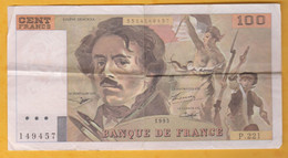 France - Billet De 100 Francs Type Delacroix - 1993 - 100 F 1978-1995 ''Delacroix''