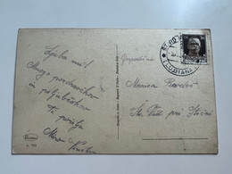 Italy Slovenia WWII 1942 Postcard With Stamp Lubiana - Sentvid Pri Sticni  (1239) - Lubiana