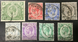 1922 - Kenya And Uganda - King George V . 8 Stamps - Used - Kenya & Oeganda