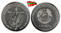 Transnistria - 1 Rouble 2021 (30 Years Of Special Operations Center Delta - UNC) - Moldavie