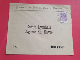 Allemagne - Enveloppe Commerciale De Hamburg Pour La France En 1887 - N 169 - Covers & Documents