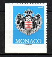 Monaco 2022 écopli Adhésif De Carnet Embleme Monégasque Neuf XX MNH - Neufs