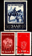 Sarre-212- Original Values Issued In 1952 (o) Used - Quality In Your Opinion. - Andere & Zonder Classificatie