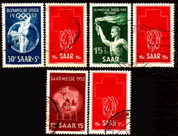 Sarre-213- Original Values Issued In 1952 (o) Used - Quality In Your Opinion. - Andere & Zonder Classificatie