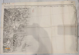 Carte D'état-major.  SARTENE  Golfe Porto Vecchio - Corse Sud Gravée: Le Trait Par Rouillard, La Lettre Par Carré, Le Fi - Cartes Topographiques