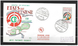 FDC - 1960 - Conseil De L'Entente - 4 - Ivoorkust (1960-...)