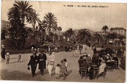 CPA NICE - UN COIN DU JARDIN ALBERT (194871) - Transport (rail) - Station