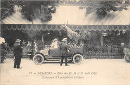 25-BESANCON- FÊTES DES 13 ET 14 ET 15 AOÛT 1910- CONCOURS D'AUTOMOBILES FLEURIES - Besancon