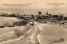 CPA SAUGUES Sous La Neige. Cure D'altitude Vue Générale Prise De La... (202682) - Saugues