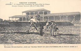 49-ANGERS- CIRCUIT-D'ANJOU- 1ER GRAND PRIS D'AVIATION DE L'AERO-CLUB DE FRANCE- MONOPLAN MORANE-SAULNIER PILOTE PAR TABU - Angers