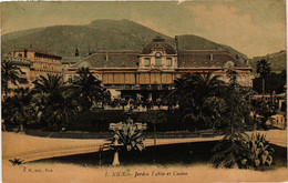 CPA NICE - Jardin Public Et Casino (203467) - Transport Ferroviaire - Gare