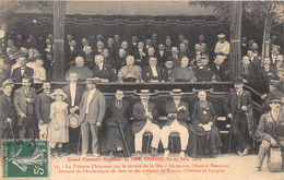 10-TROYES- GRAND CONCOURS REGIONAL DE L'EST - 23/24 JUIN 1912- LA TRIBUNE D'HONNEUR SUR LE TERRAIN DE LA FÊTE ... - Troyes